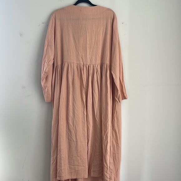 NWT Simpson Handmade Custom long sleeve modest minimal lagenlook wrap dress - Picture 6 of 6